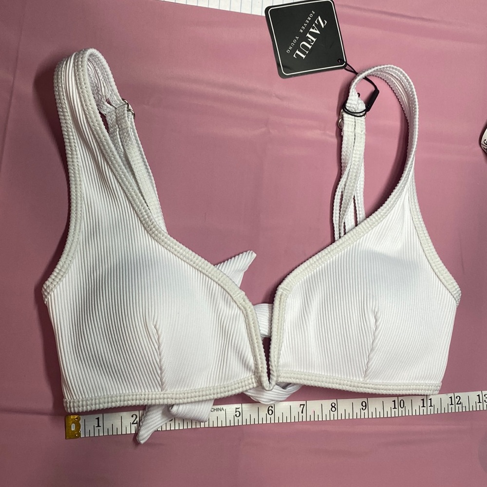 Zaful White Bikini Top